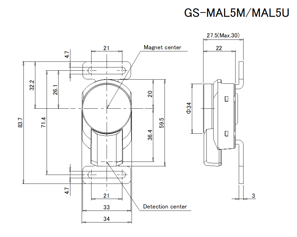 Актуатор KEYENCE GS-MAL5M