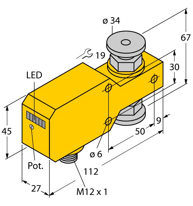 Датчик потока TURCK FCI-34D10A4P-AP8X-H1141
