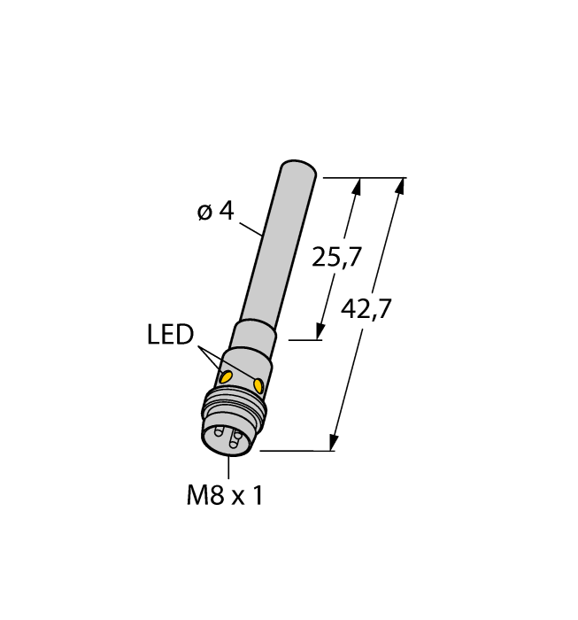 Индуктивный датчик TURCK BI1-EH04-AP6X-V1331