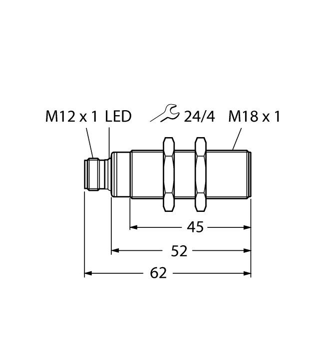 Ультразвуковой датчик TURCK RU50U-S18-AN8X-H1141