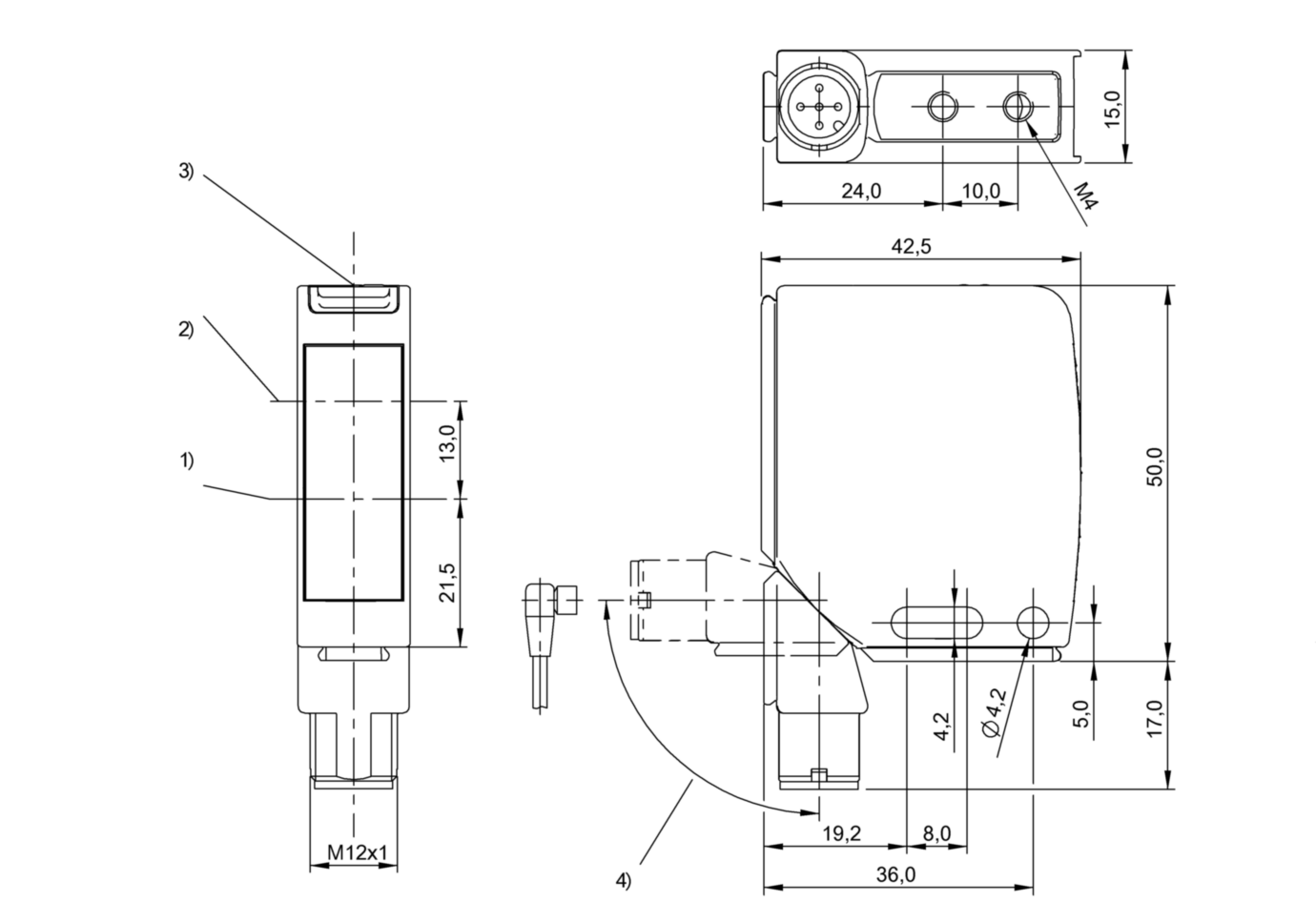 Оптический датчик расстояния Balluff BOD 21M-LB01-S92