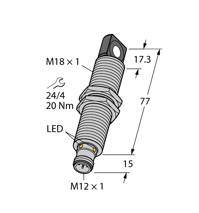 Ультразвуковой датчик TURCK RU40U-M18ES-LI8X2-H1151