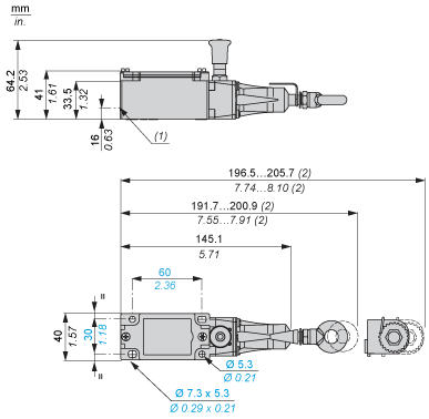 Тросовый выключатель аварийной остановки Telemecanique XY2CJS19H7