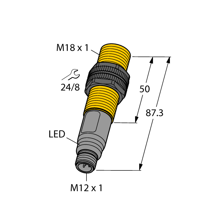 Емкостной датчик уровня TURCK BCT5-S18-UN6X2-H1151