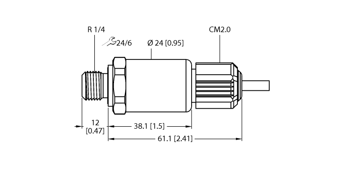 Датчик давления TURCK PT10R-2004-I2-CM2.0/O