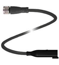 Соединительный кабель Pepperl Fuchs V15-G-BK0,3M-PUR-O1-DT6P-G