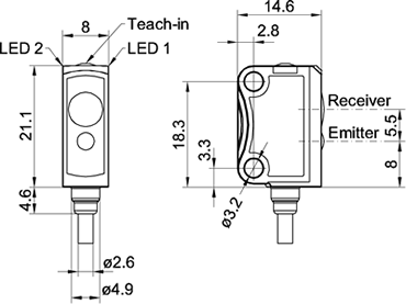 Оптический датчик Sensopart FR 10-RL-PS-K4