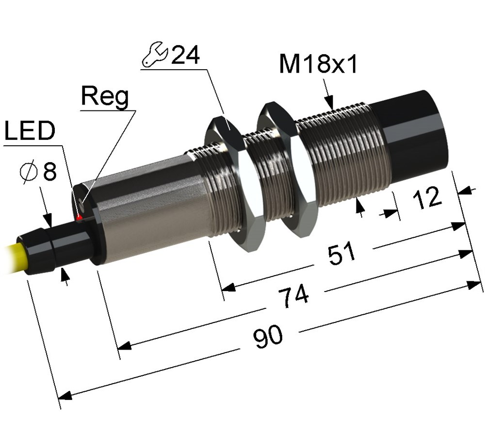 Емкостный датчик Мега-К PS1-18M90-15N61-Z