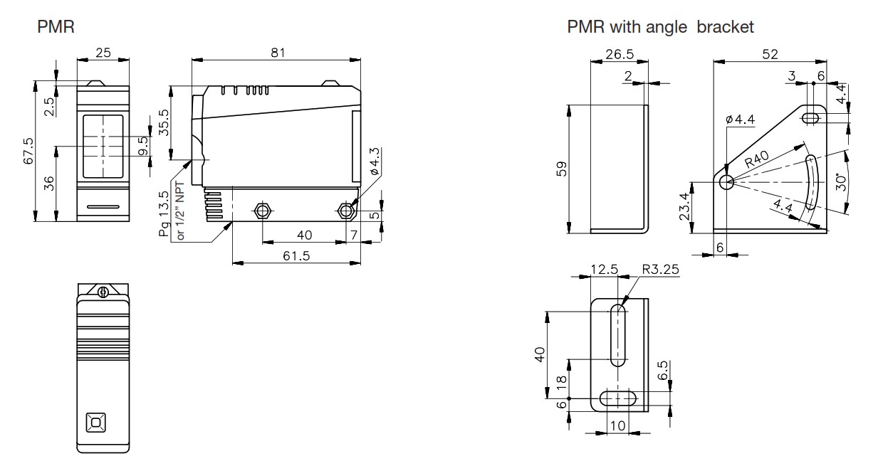 Оптический датчик Carlo Gavazzi PMR10RGT