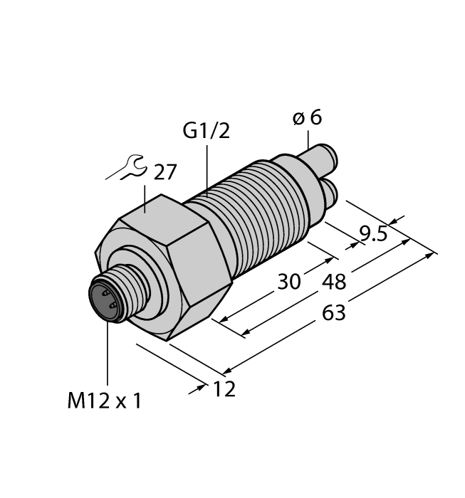 Датчик потока TURCK FCS-GL1/2A2-NA-H1141/A
