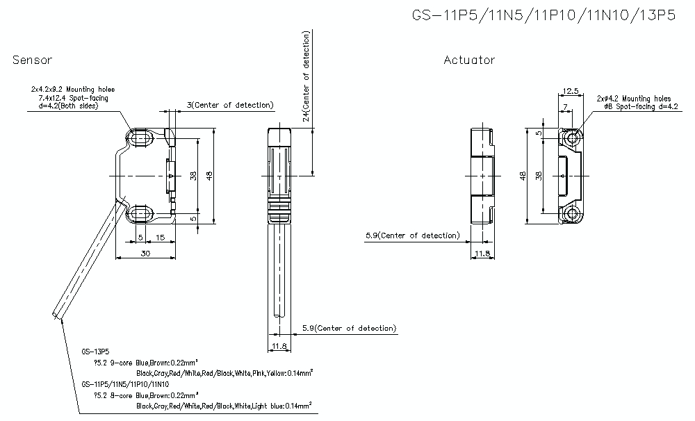 Замок безопасности KEYENCE GS-11N5