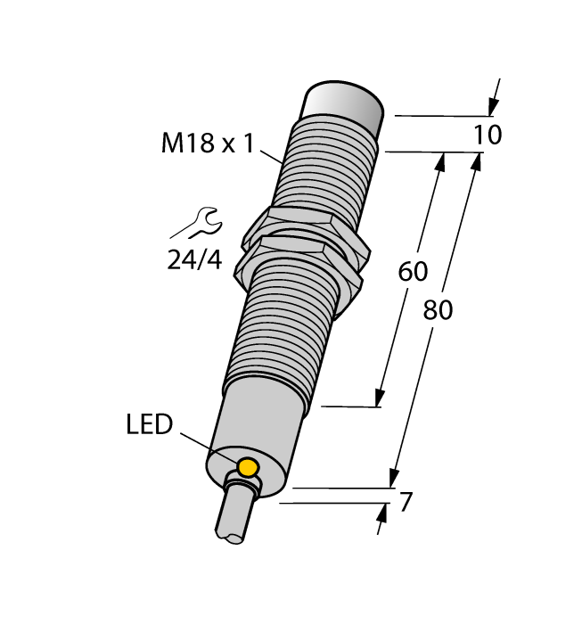 Индуктивный датчик TURCK NI8-M18-AP6X/S120