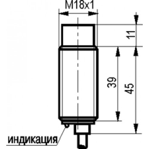 Индуктивный датчик ТЕКО ISN F43A-12-8-L