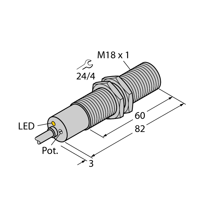 Датчик потока TURCK FCS-M18-AP8X