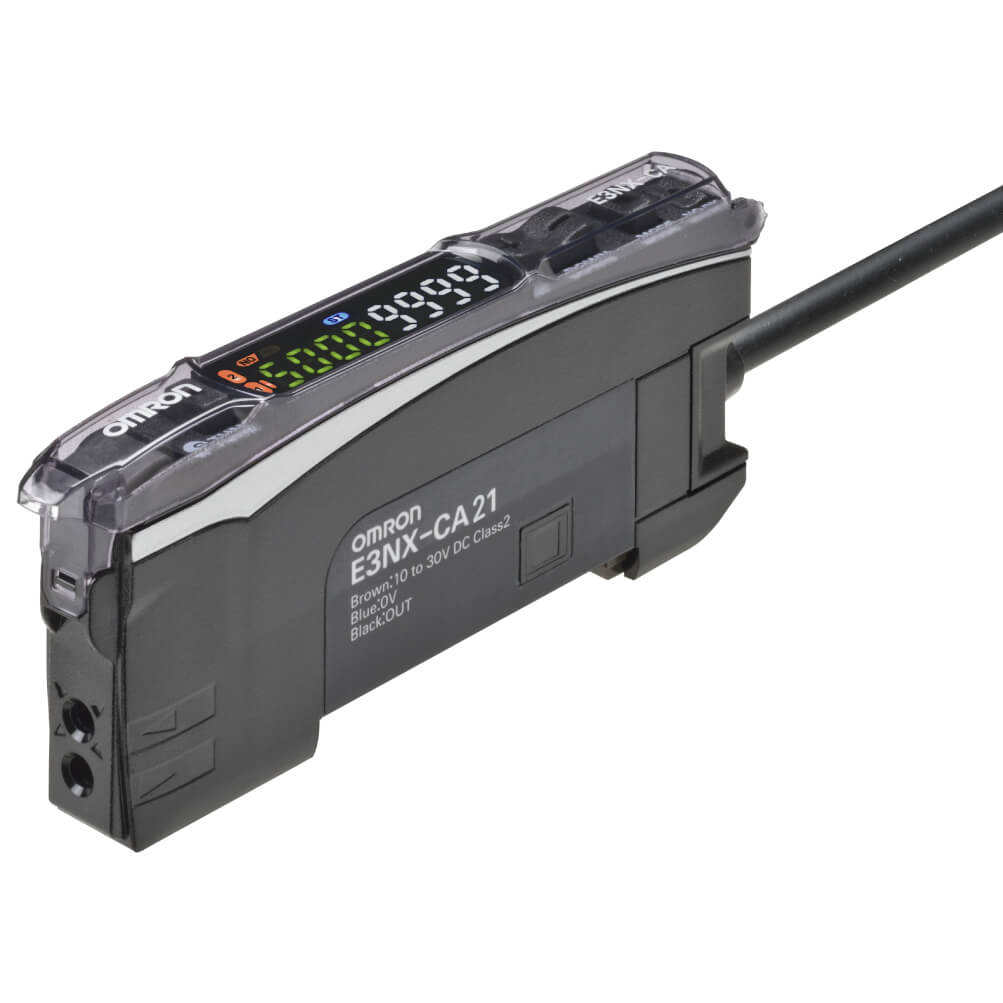 Оптоволоконный усилитель для датчиков контрастной метки Omron E3NX-CA51 2M