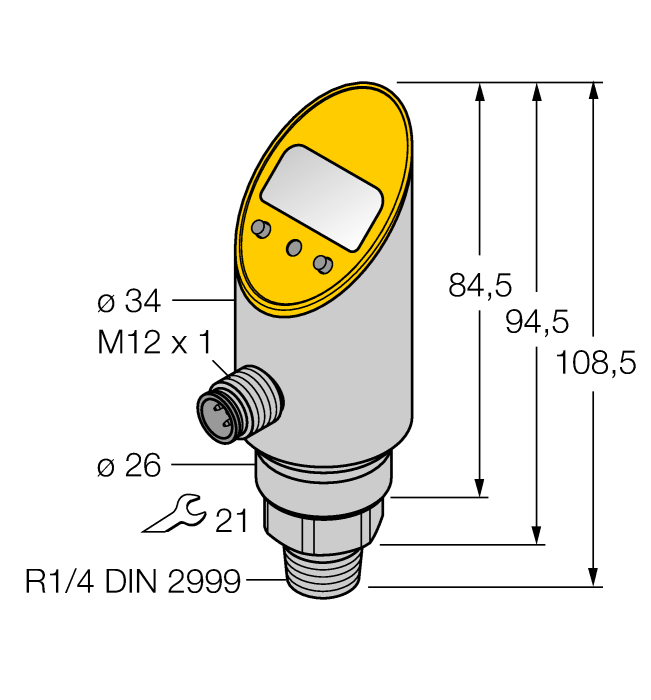 Датчик давления TURCK PS001R-310-LI2UPN8X-H1141