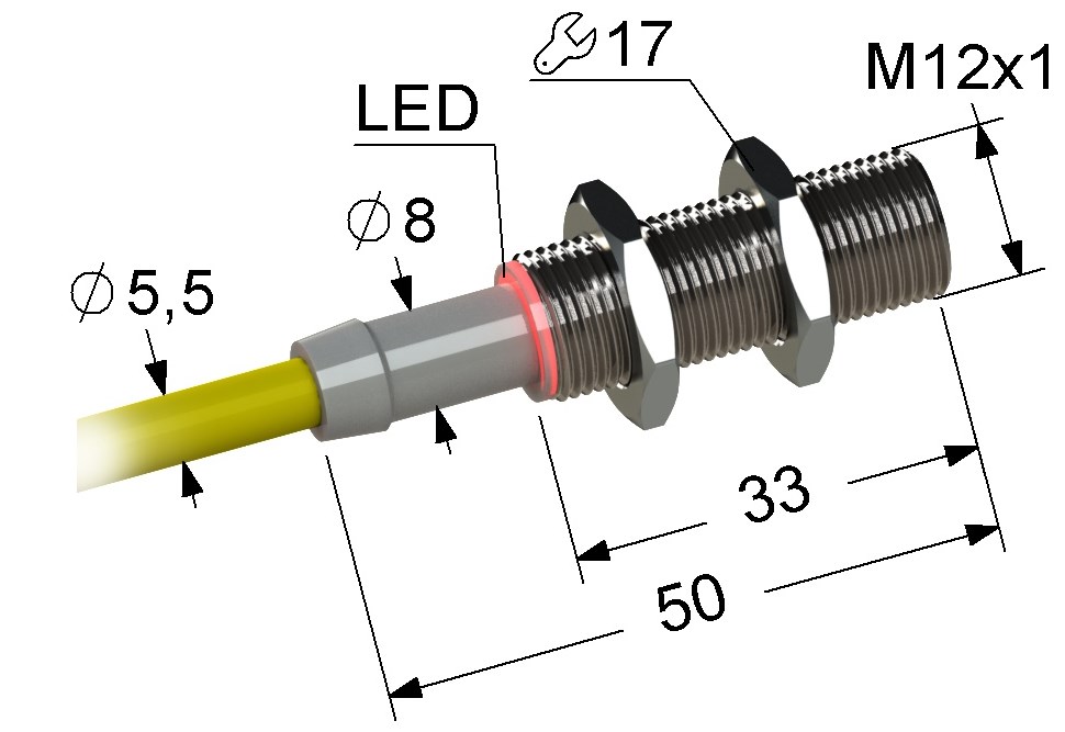 Индуктивный датчик Мега-К PS2-12M50-6B11-Z