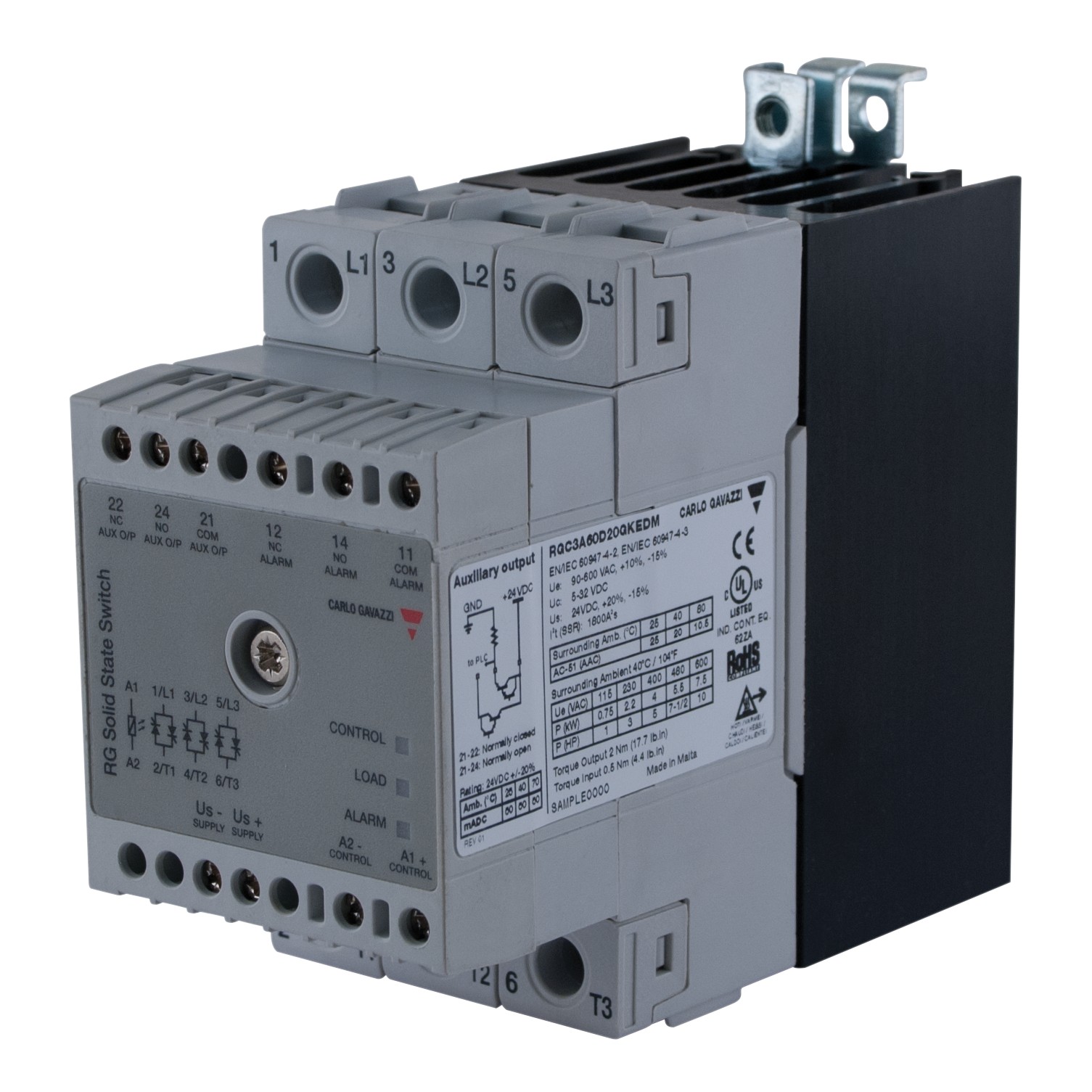 Реле безопасности Carlo Gavazzi RGC2A60A25GKEAM