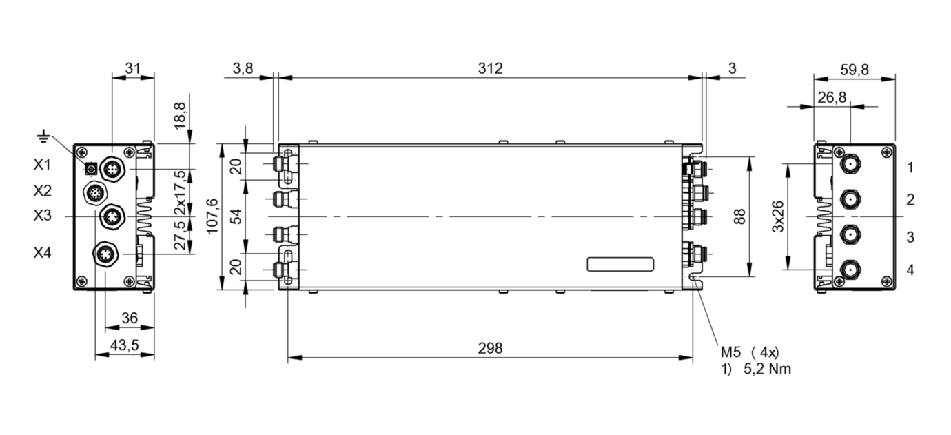 Блок обработки RFID Balluff BIS U-6020-059-114-00-ST26