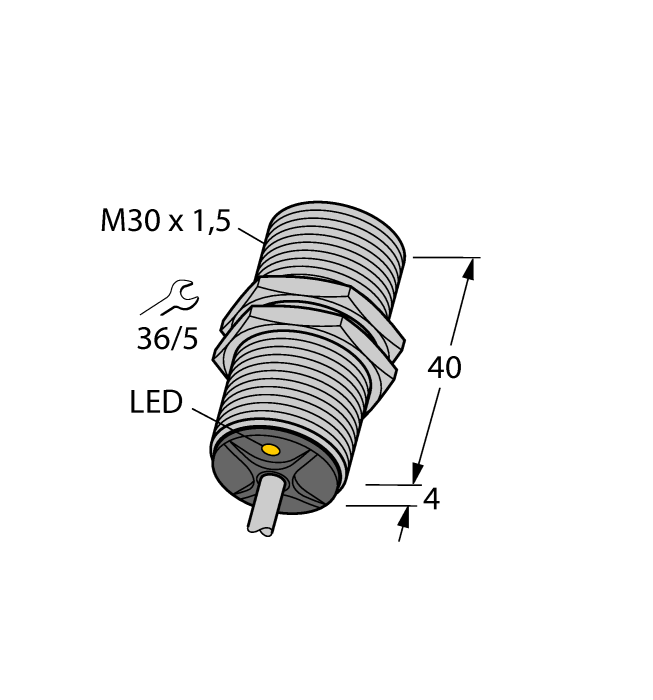 Индуктивный датчик TURCK BI10-G30-Y1X