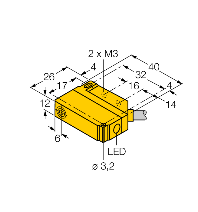 Индуктивный датчик TURCK BI5U-Q12-AP6X2