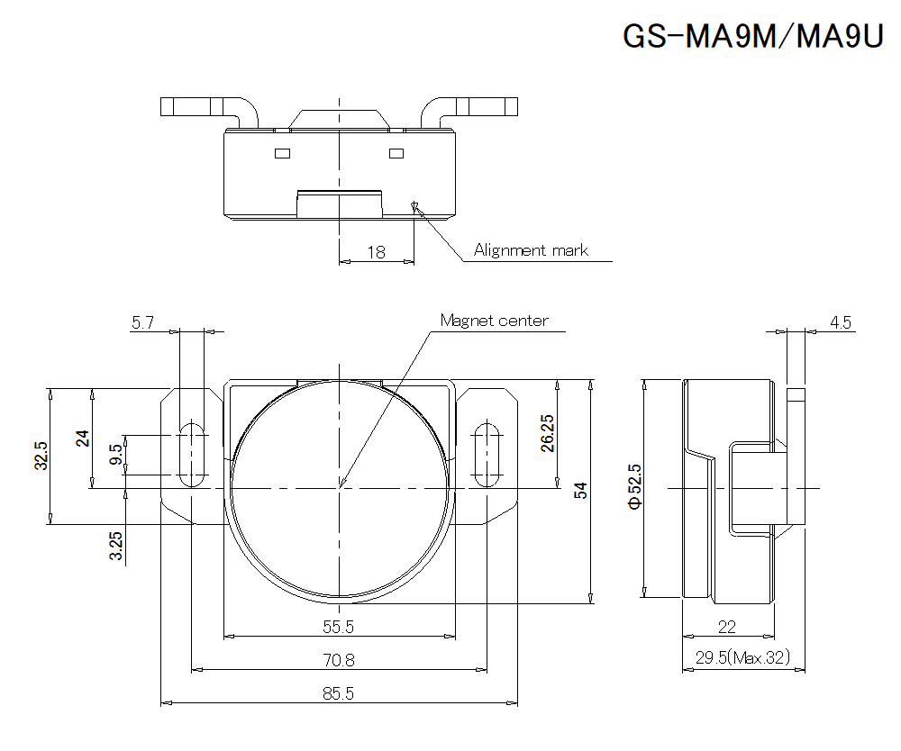 Актуатор KEYENCE GS-MA9M