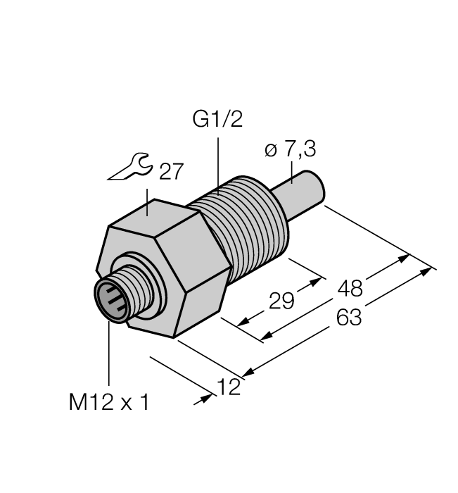 Датчик потока TURCK FCS-GL1/2A4-NA-H1141