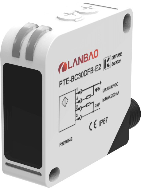 Оптический датчик LANBAO PTE-BC200DFB-E2