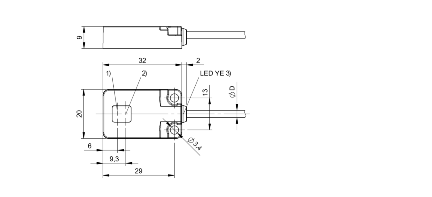 Оптический датчик Balluff BOS R01E-NS-KR20-02