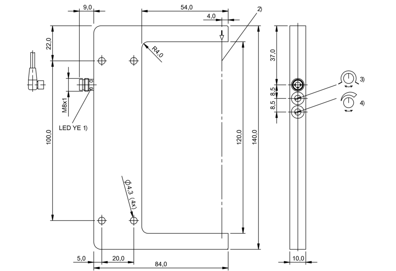 Щелевой датчик Balluff BGL 120A-001-S49