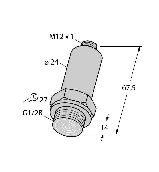Датчик давления TURCK PT400R-29-LI3-H1140