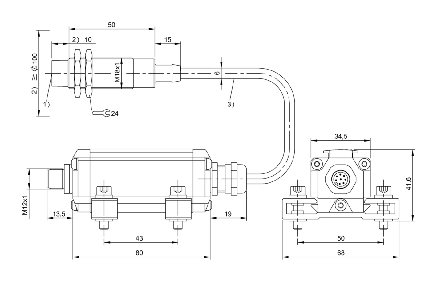 RFID головка чтения/записи Balluff BIS L-302-S115