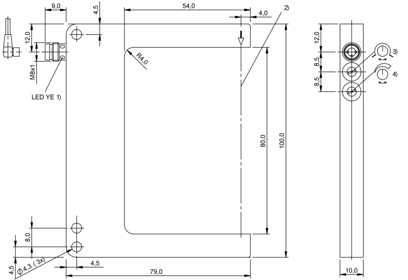 Щелевой датчик Balluff BGL 80A-006-S49