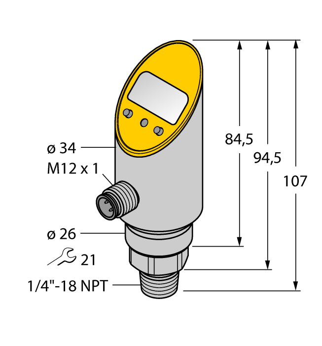 Датчик давления TURCK PS250R-303-LI2UPN8X-H1141