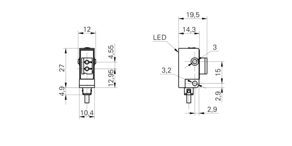 Усилитель для оптоволоконных датчиков Baumer FVDK 10N5101