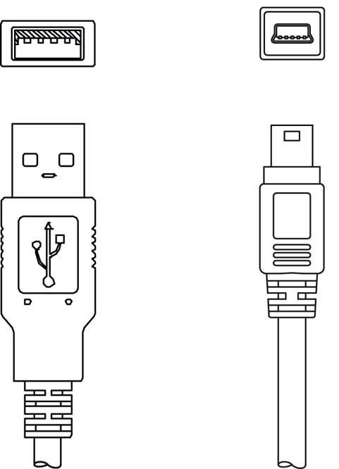 Соединительный кабель Leuze Electronic KB USB A - USB miniB
