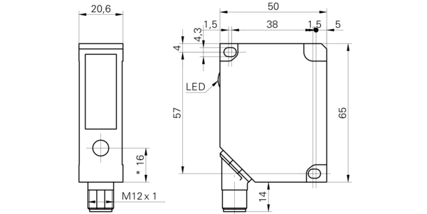 Лазерный датчик расстояния Baumer OADM 20U5471/S14C