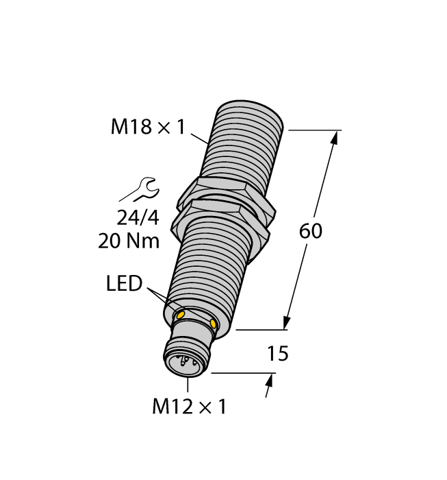 Ультразвуковой датчик TURCK RU130U-M18E-LU8X2-H1151