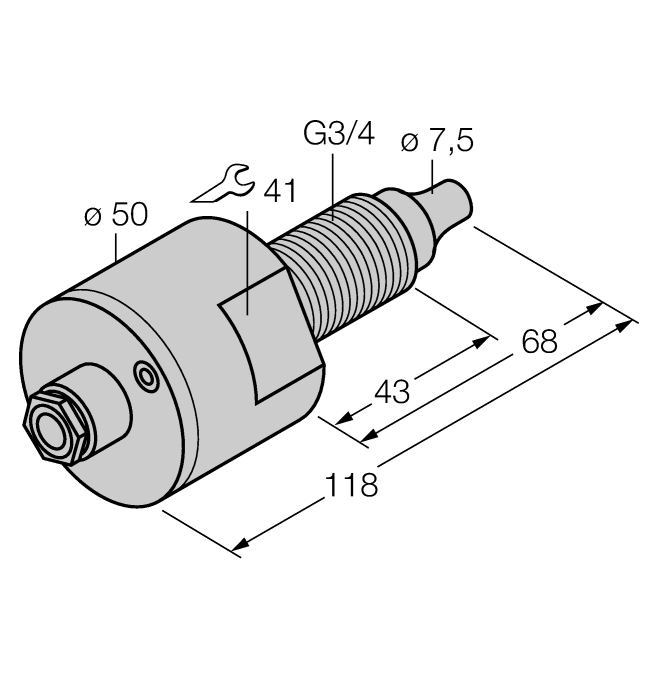 Датчик потока TURCK FCS-GL3/4A4-NAEX0/D024