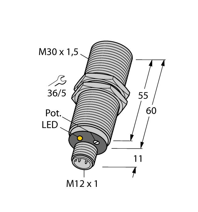 Емкостной датчик TURCK BC10-M30K-VP4X-H1141