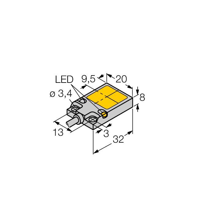 Индуктивный датчик TURCK BI8U-Q08-AP6X2
