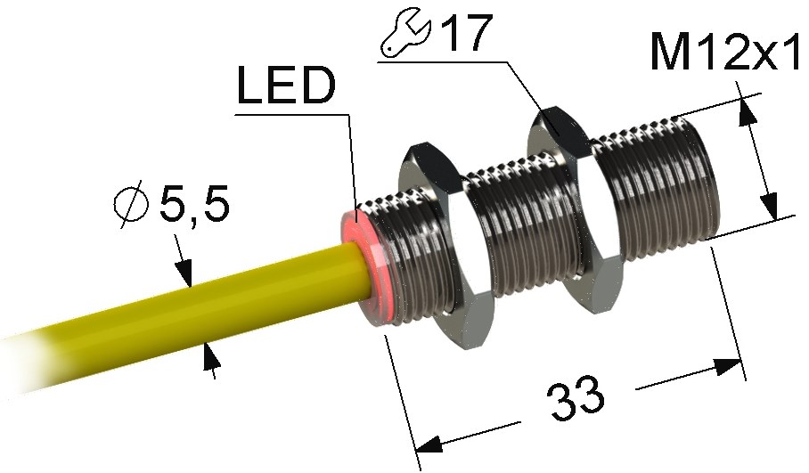 Индуктивный датчик Мега-К PS2-12M33-4B31-K