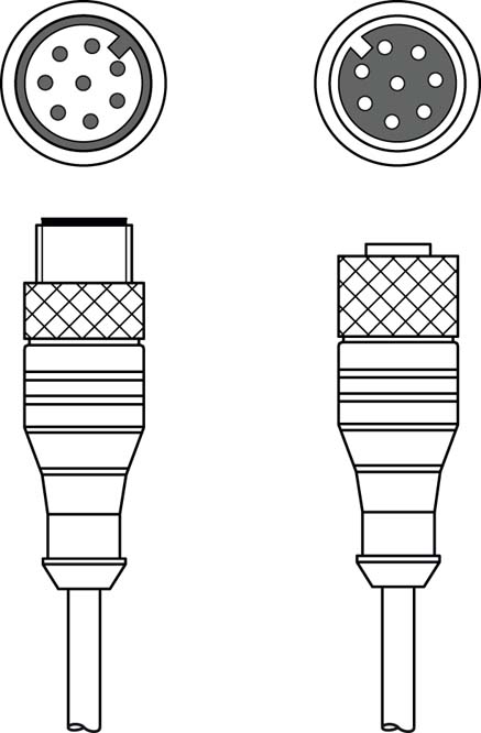 Соединительный кабель Leuze Electronic KDS S-M12-8A-M12-8A-P1-020