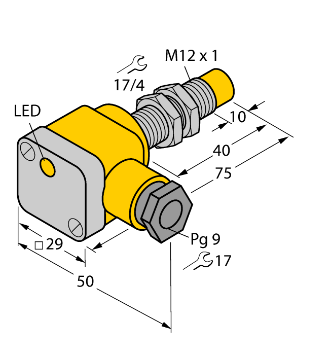 Индуктивный датчик TURCK NI5-G12SK-AP6X