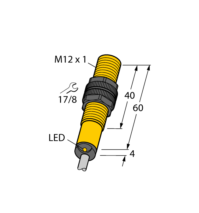 Индуктивный датчик TURCK NI4-S12-AN6X