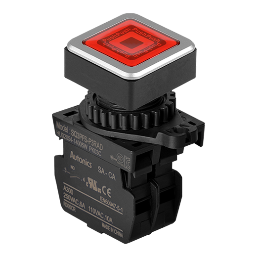Кнопочный выключатель Autonics SQ3PFS-P3RALM