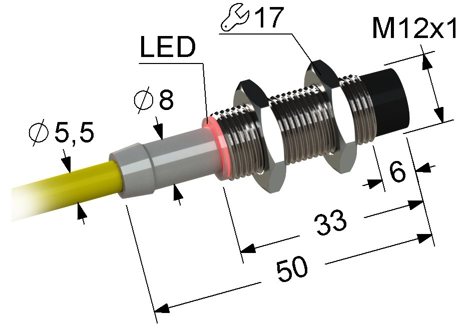 Индуктивный датчик Мега-К PS2-12M50-8N31-Z