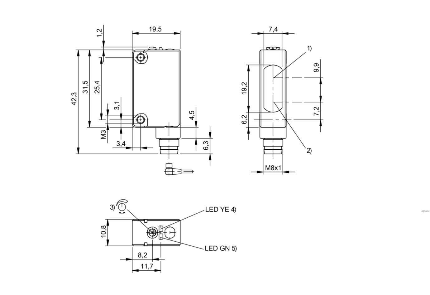 Оптический датчик Balluff BOS 5K-PO-RR10-S49