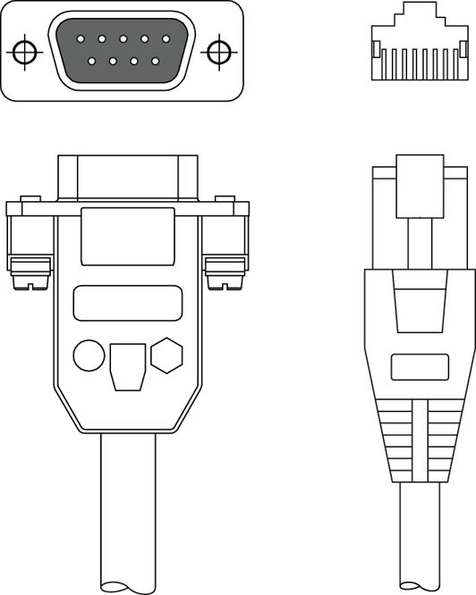 Соединительный кабель Leuze Electronic KDS HS-SUB-9A-RJ41-AA-T1-028
