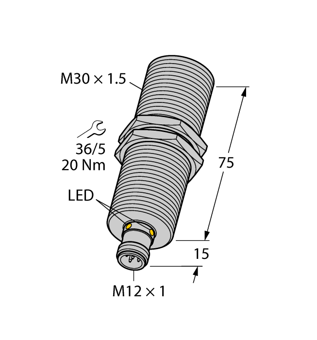 Ультразвуковой датчик TURCK RU300U-M30M-2UP8X2-H1151